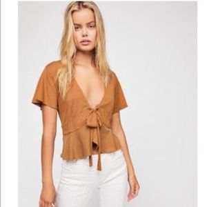 Free people knot me tee